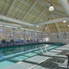 spacious indoor pool with ample seating